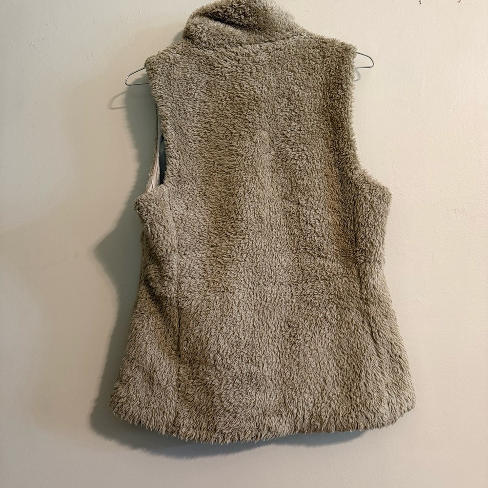 Patagonia Women's Los Gatos Vest Full Zip Fleece Jacket Beige tan medium outdoor - Picture 6 of 11